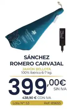 Makro Sánchez Romero Carvajal jamón bellota oferta