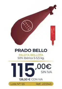 Makro Prado Bello paleta bellota oferta