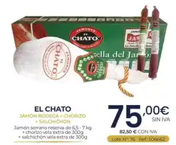 Makro El Chato jamón bodega + chorizo + salchichón oferta