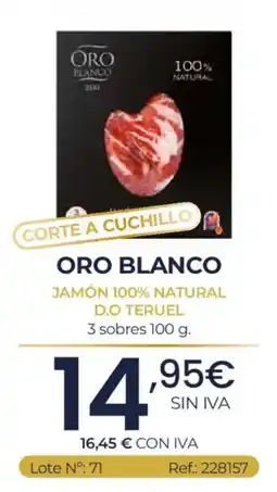 Makro Oro Blanco jamón 100% natural d.o teruel oferta
