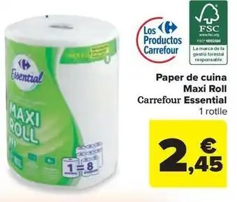 Carrefour - paper de cuina maxi roll essential