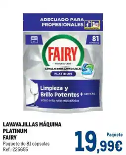 Makro Fairy lavavajillas máquina platinum oferta