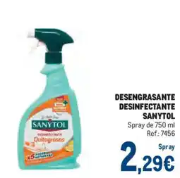 Makro Sanytol desengrasante desinfectante quitagrasas oferta