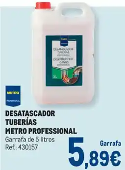 Makro Metro Professional desatascador tuberías oferta