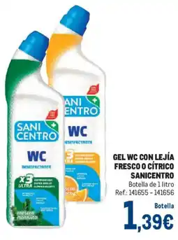 Makro Sanicentro gel wc con lejía fresco o cítrico oferta