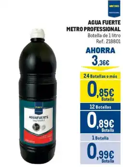 Makro Metro Professional agua fuerte oferta