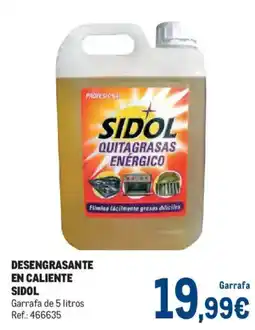 Makro Sidol desengrasante en caliente oferta