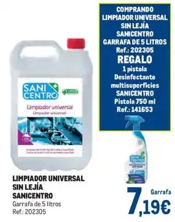Makro Sanicentro limpiador universal oferta