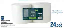 Makro Metro Professional bobina airlaid tisú seco oferta