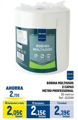 Makro Metro Professional bobina multiusos 2 capas oferta