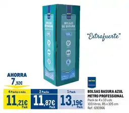 Makro Metro Professional bolsas basura azul oferta