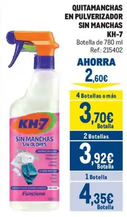 Makro KH-7 quitamanchas en pulverizador sin manchas oferta
