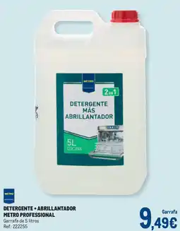Makro Metro Professional detergente + abrillantador oferta