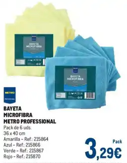 Makro Metro Professional bayeta microfibra oferta