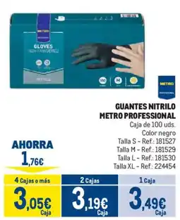 Makro Metro Professional guantes nitrilo oferta