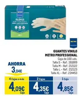 Makro Metro Professional guantes vinilo oferta