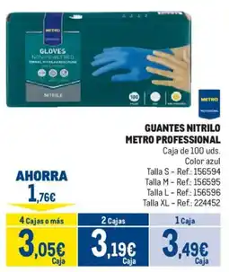 Makro Metro Professional guantes nitrilo oferta