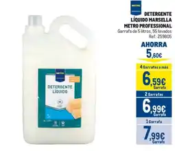 Makro Metro Professional detergente líquido marsella oferta