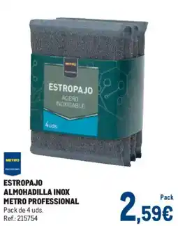 Makro Metro Professional estropajo almohadilla inox oferta