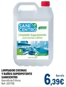 Makro Sanicentro limpiador cocinas y baños superpotente oferta