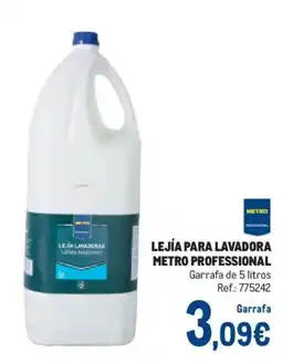 Makro Metro Professional lejía para lavadora oferta