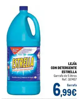 Makro Estrella lejía con detergente oferta