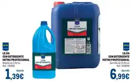 Makro Metro Professional lejía con detergente oferta
