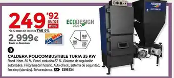 BigMat La Plataforma Caldera Policombustible Turia 35 Kw oferta