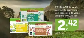 HiperDino Ethiquable Té Verde Con Menta Eco, Té Chi Con Especias O Té Verde Jengibre-lima oferta