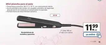 Lidl Mini Plancha Para El Pelo oferta
