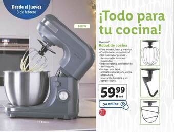 Lidl Silvercrest Robot De Cocina oferta