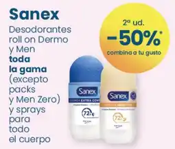 Clarel Sanex Desodorantes roll on Dermo y Men oferta