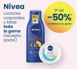 Clarel Nivea lociones corporales y latas oferta