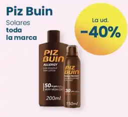 Clarel Piz Buin Solares toda la marca oferta