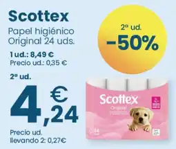 Clarel Scottex Papel higiénico Original oferta
