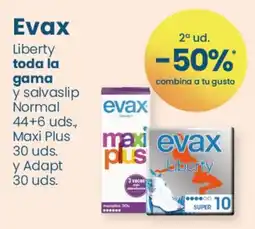 Clarel Evax liberty toda la gama y salvasilip normal 44+6 uds maxi plus oferta