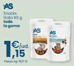 Clarel AS Snacks Gato oferta