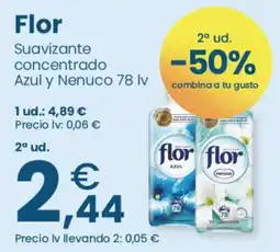 Clarel Flor suavizante concentrado azul y nenuco oferta