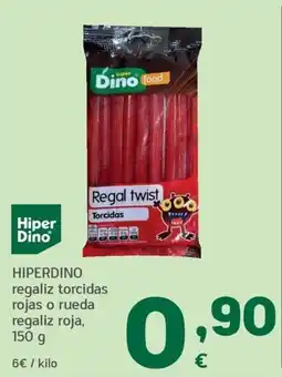 HiperDino HiperDino regaliz torcidas rojas o rueda regaliz roja oferta
