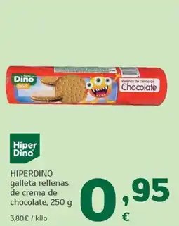 HiperDino HiperDino galleta rellenas de crema de chocolate oferta