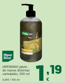 HiperDino HiperDino jabón de manos distintas variedades oferta