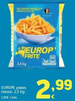 HiperDino Europe papas classic oferta