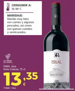 HiperDino Erial vino tinto Crianza oferta