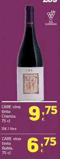 HiperDino CARE vino tinto Crianza oferta