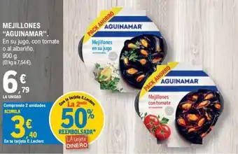 Aguinamar mejillones en su jugo