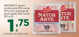 HiperDino Compofrio naturarte jamón cocido extra oferta