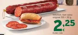 HiperDino Navidul fuet extra original oferta