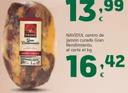 HiperDino Navidul jamón curado gran rendimiento oferta