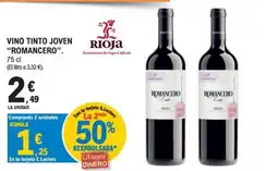 E.Leclerc Romancero vino tinto joven oferta