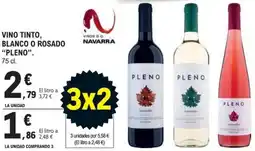 E.Leclerc Pleno Vino tinto blanco o rosado oferta